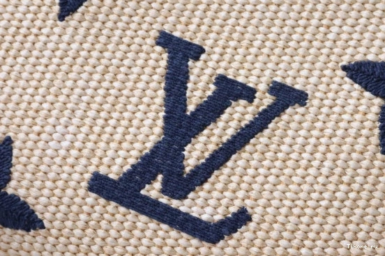 Affordable Raffia Pouch Toiletry Monogram VUITTON LOUIS 0806